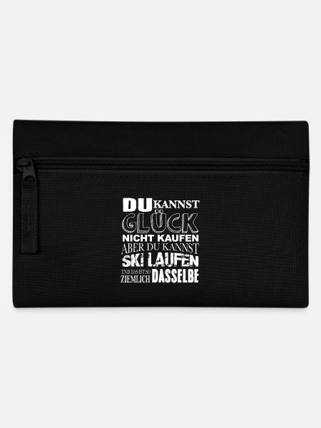 Glück kaufen Ski laufen - Federtasche - Schwarz