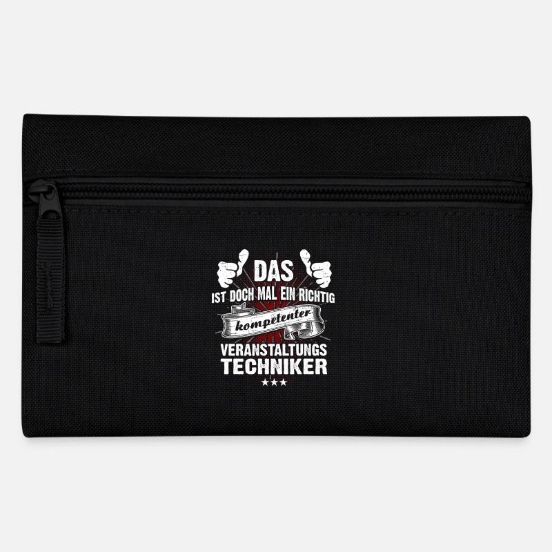 T-Shirt Ein kompetenter Veranstaltungstechniker - Federtasche - Schwarz