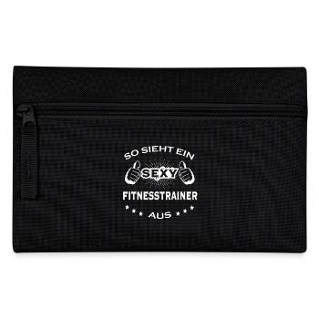 Sexy Geburtstag Buero sport FITNESSTRAINER - Federtasche - Schwarz - Vorne