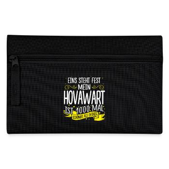 Hovawart Hund Geschenk 1000 - Federtasche - Schwarz - Vorne