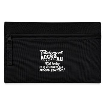 Totalement accro Rink hockey cadeau sport - Trousse - noir - Devant