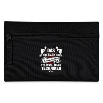 Männer-T-Shirt Beruf Veranstaltungstechniker - Federtasche - Schwarz - Vorne