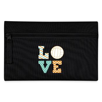 Volleyball - Federtasche - Schwarz - Vorne