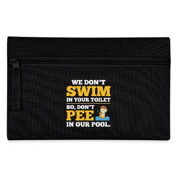 Maître nageur T-shirt Dont Pee - Trousse - noir - Devant