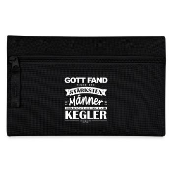 Kegel Shirt-Gott fand - Federtasche - Schwarz - Vorne