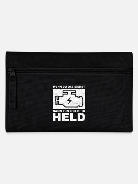 Dieses Symbol macht mich zum Helden - Federtasche - Schwarz