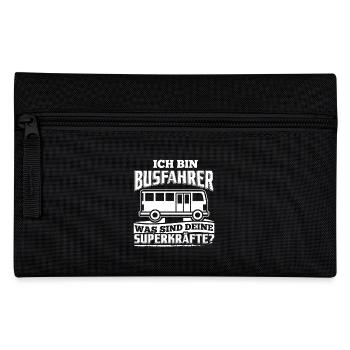 Lustiges Busfahrer Shirt Ich Bin Busfahrer - Federtasche - Schwarz - Vorne