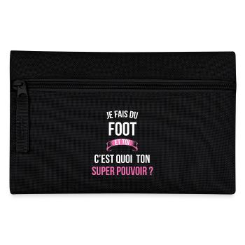 Foot super pouvoir femme - Trousse - noir - Devant