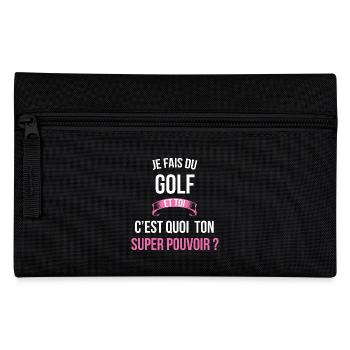 Golf super pouvoir femme - Trousse - noir - Devant