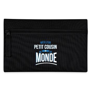 Meilleur Petit cousin du monde homme - Trousse - noir - Devant