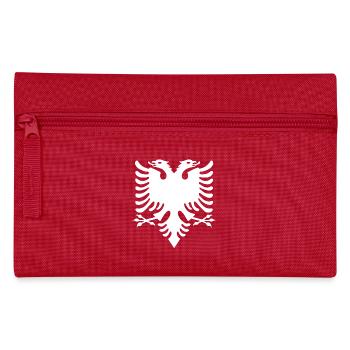 albanisch adler kosovo albania Albanian Eagle - Federtasche - Rot - Vorne