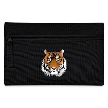 Tiger-Kopf - Federtasche - Schwarz - Vorne