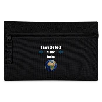 I have the best sister in the world! - Pencil Case - black - Front