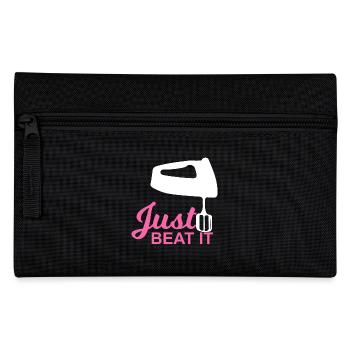Einfach nur schlagen! - Geschenk - Federtasche - Schwarz - Vorne