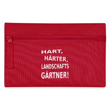 Landschaftsgärtner - Nur die Harten in den Garten - Federtasche - Rot - Vorne