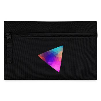 Triangle colorful - Pencil Case - black - Front
