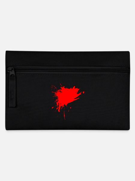 Peinture tache éclaboussée de saleté rouge - Trousse - noir