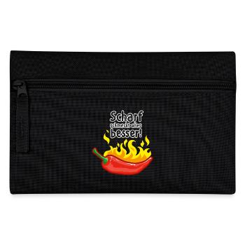 Chili – scharf schmeckt alles besser - Federtasche - Schwarz - Vorne