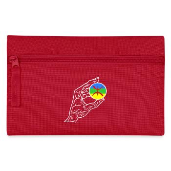 Amazigh Hand Flagge - Federtasche - Rot - Vorne