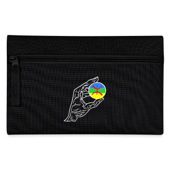 Amazigh Hand Flagge - Federtasche - Schwarz - Vorne