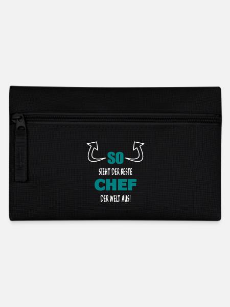 So sieht der beste Chef der Welt aus! - Federtasche - Schwarz