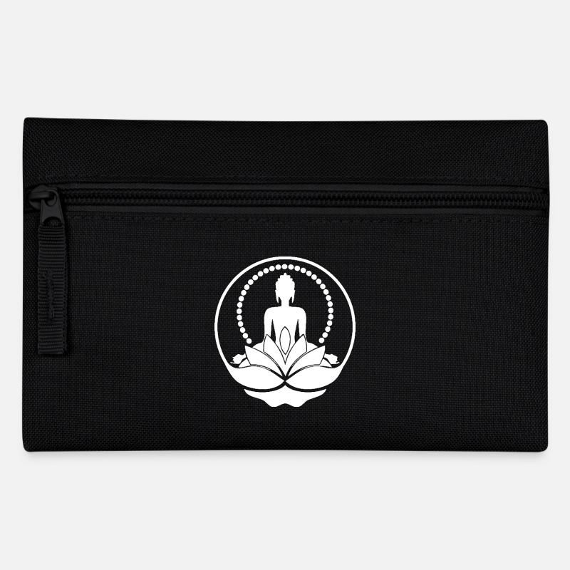 Buddha - Federtasche - Schwarz