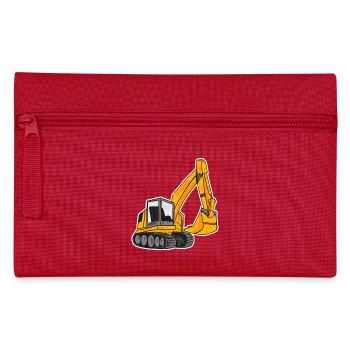 Spoon excavator excavator excavator - Pencil Case - red - Front