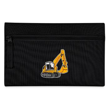Spoon excavator excavator excavator - Pencil Case - black - Front