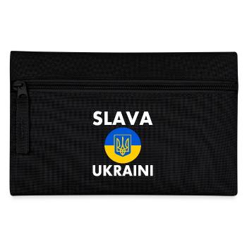 Slava ukraini - Federtasche - Schwarz - Vorne