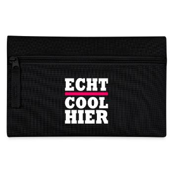 Echt cool hier - Federtasche - Schwarz - Vorne