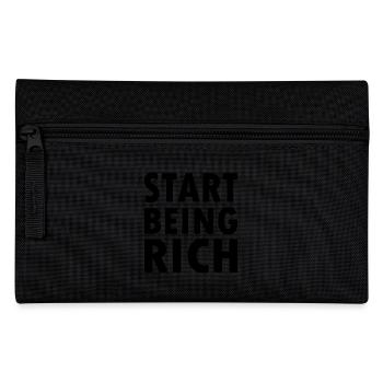 Start being rich - Federtasche - Schwarz - Vorne