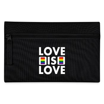 Love is love - Federtasche - Schwarz - Vorne