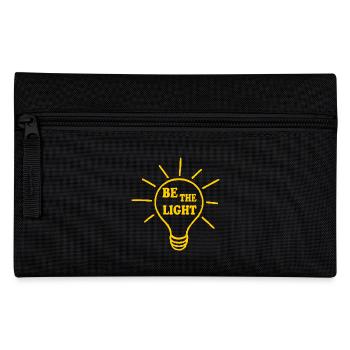 Be the light - Federtasche - Schwarz - Vorne