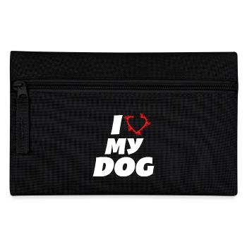 J’aime mon chien J’aime mon chien ami chien - Trousse - noir - Devant