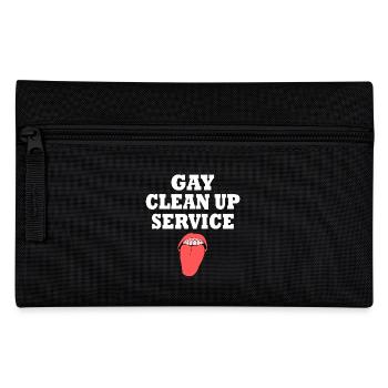 Gay clean up service - Federtasche - Schwarz - Vorne