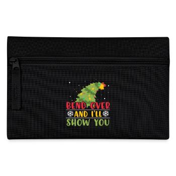 Christmas Tree Gift Christmas Sweater - Pencil Case - black - Front