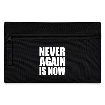 Never again is now - Federtasche - Schwarz - Vorne