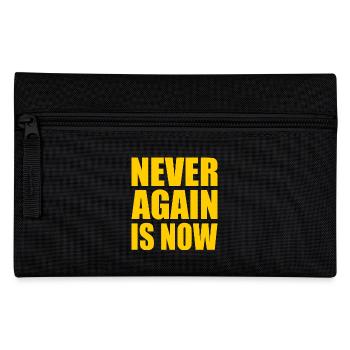Never again is now - Federtasche - Schwarz - Vorne