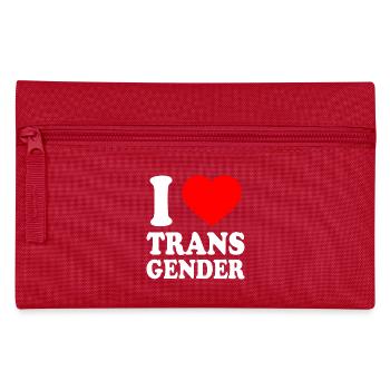 I love transgender trans - Pencil Case - red - Front