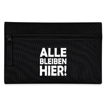 Alle bleiben hier - Federtasche - Schwarz - Vorne