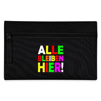 Alle bleiben hier - Federtasche - Schwarz - Vorne