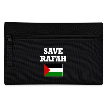 Save rafah - Federtasche - Schwarz - Vorne