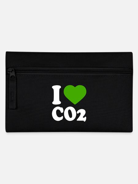 I love co2 - Federtasche - Schwarz