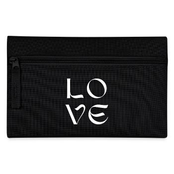Love - Federtasche - Schwarz - Vorne