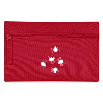 Spider white - Pencil Case - red - Front