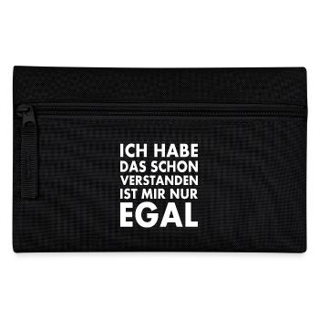 ich habe das schon verstanden ist mir nur egal - Federtasche - Schwarz - Vorne