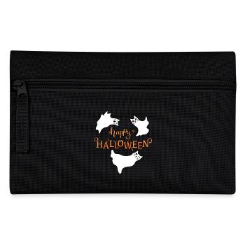 happy halloween ghost kitten - Federtasche - Schwarz - Vorne