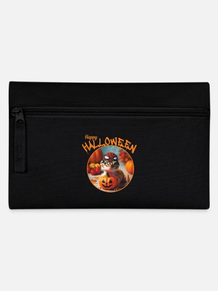 Halloween Spider Gecko - Pencil Case - black