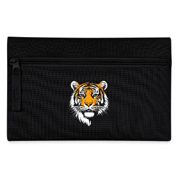 Tiger Portrait Big Cat Animals Animal - Pencil Case - black - Front
