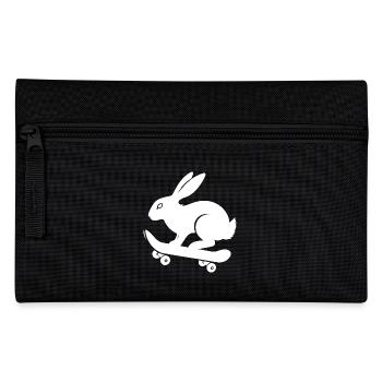 Bunny Rabbit Skateboard Skater Silhouette - Trousse - noir - Devant